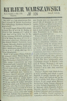 Kurjer Warszawski. 1835, № 326 (6 grudnia)