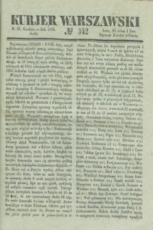 Kurjer Warszawski. 1835, № 342 (23 grudnia)