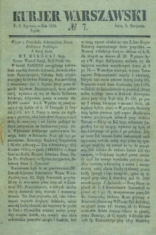 Kurjer Warszawski. 1836, № 7 (8 stycznia)