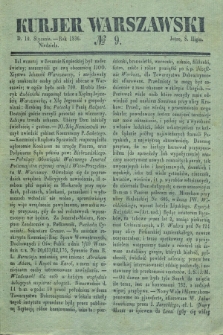 Kurjer Warszawski. 1836, № 9 (10 stycznia)