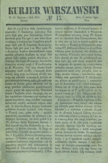 Kurjer Warszawski. 1836, № 15 (16 stycznia)