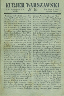 Kurjer Warszawski. 1836, № 16 (17 stycznia)
