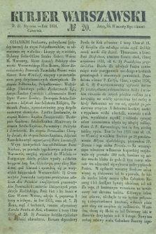 Kurjer Warszawski. 1836, № 20 (21 stycznia)
