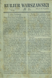 Kurjer Warszawski. 1836, № 25 (26 stycznia)