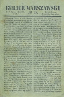 Kurjer Warszawski. 1836, № 28 (29 stycznia)