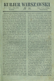 Kurjer Warszawski. 1836, № 36 (7 lutego)