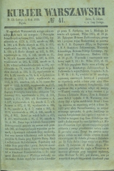Kurjer Warszawski. 1836, № 41 (12 lutego)