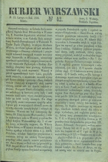 Kurjer Warszawski. 1836, № 42 (13 lutego)