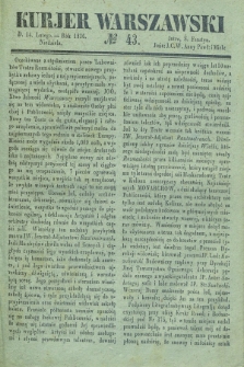 Kurjer Warszawski. 1836, № 43 (14 lutego)