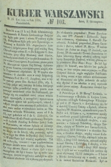 Kurjer Warszawski. 1836, № 103 (18 kwietnia)