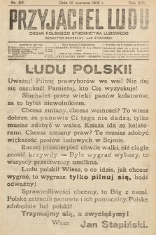 Przyjaciel Ludu : organ Polskiego Stronnictwa Ludowego. 1913 , nr 25