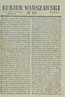 Kurjer Warszawski. 1836, № 168 (27 czerwca)