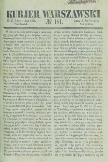 Kurjer Warszawski. 1836, № 181 (11 lipca)