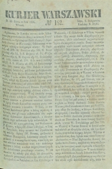 Kurjer Warszawski. 1836, № 182 (12 lipca)
