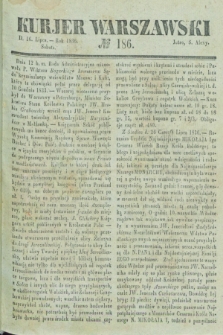 Kurjer Warszawski. 1836, № 186 (16 lipca)