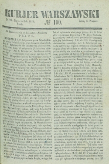 Kurjer Warszawski. 1836, № 190 (20 lipca)