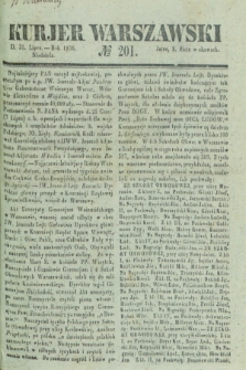 Kurjer Warszawski. 1836, № 201 (31 lipca)