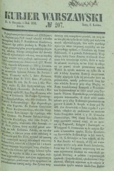 Kurjer Warszawski. 1836, № 207 (6 sierpnia)