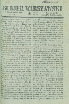 Kurjer Warszawski. 1836, № 208 (7 sierpnia)
