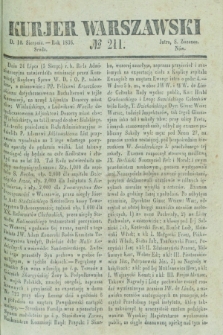 Kurjer Warszawski. 1836, № 211 (10 sierpnia)