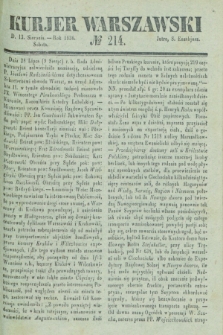 Kurjer Warszawski. 1836, № 214 (13 sierpnia)