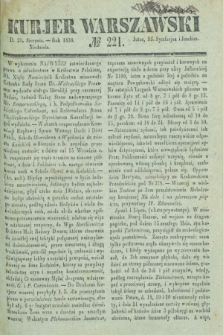 Kurjer Warszawski. 1836, № 221 (21 sierpnia)