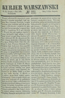 Kurjer Warszawski. 1836, № 222 (22 sierpnia)