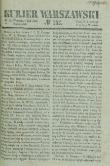 Kurjer Warszawski. 1836, № 242 (12 września)