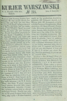 Kurjer Warszawski. 1836, № 248 (18 września)