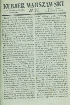 Kurjer Warszawski. 1836, № 249 (19 września) + dod.