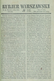 Kurjer Warszawski. 1836, № 252 (22 września)