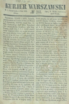 Kurjer Warszawski. 1836, № 261 (1 października)