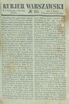 Kurjer Warszawski. 1836, № 262 (2 października)