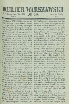 Kurjer Warszawski. 1836, № 268 (8 października)