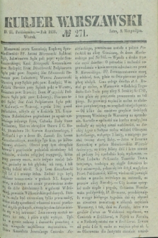 Kurjer Warszawski. 1836, № 271 (11 października)