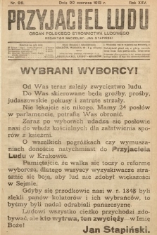 Przyjaciel Ludu : organ Polskiego Stronnictwa Ludowego. 1913 , nr 26