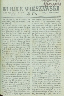 Kurjer Warszawski. 1836, № 278 (18 października)