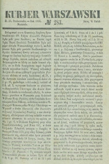 Kurjer Warszawski. 1836, № 283 (23 października)