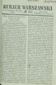 Kurjer Warszawski. 1836, № 285 (25 października)