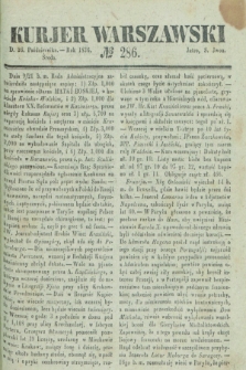 Kurjer Warszawski. 1836, № 286 (26 października)