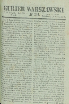 Kurjer Warszawski. 1836, № 305 (15 listopada)