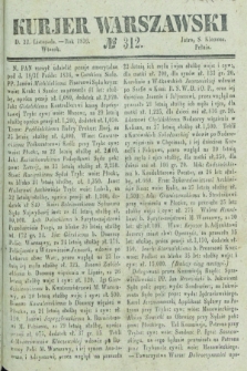 Kurjer Warszawski. 1836, № 312 (22 listopada)