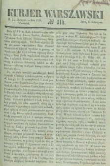 Kurjer Warszawski. 1836, № 314 (24 listopada)