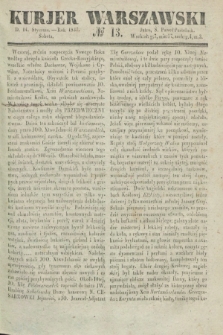Kurjer Warszawski. 1837, № 13 (14 stycznia)