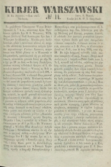 Kurjer Warszawski. 1837, № 14 (15 stycznia)