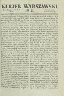 Kurjer Warszawski. 1837, № 33 (4 lutego)
