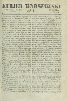 Kurjer Warszawski. 1837, № 41 (12 lutego)