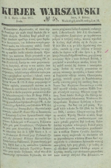 Kurjer Warszawski. 1837, № 58 (1 marca)