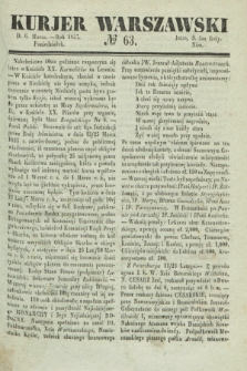 Kurjer Warszawski. 1837, № 63 (6 marca)