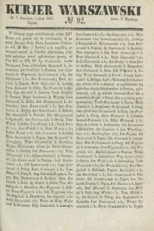 Kurjer Warszawski. 1837, № 92 (7 kwietnia)